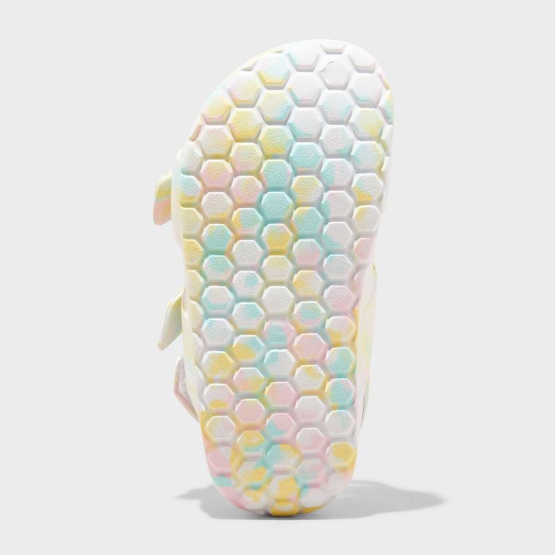 slide 4 of 4, Toddler Ade Blown EVA Sandals - Cat & Jack™ 12T: Hook and Loop Closure, Contoured Footbed, Adjustable Double Straps, 1 ct