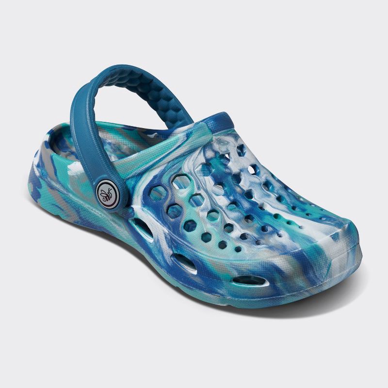 slide 1 of 6, Joybees Toddler Harper Slip-On Clogs - Blue 6-7T: Non-Marking Sole, Closed Round Toe, 1 ct