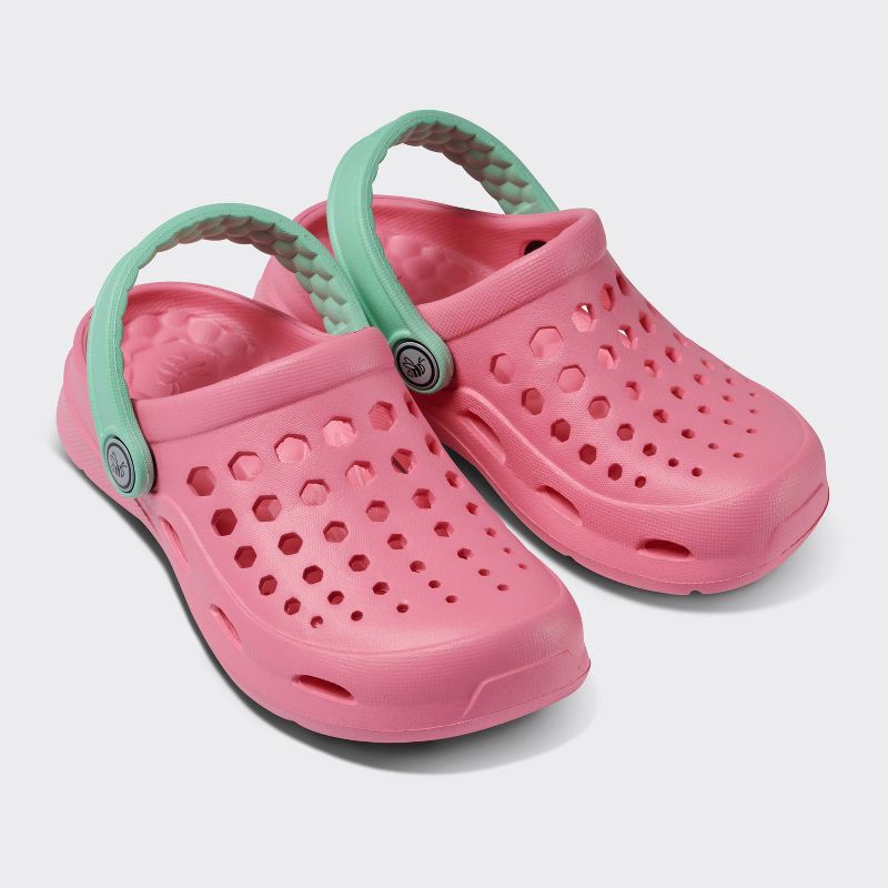 slide 3 of 6, Joybees Toddler Harper Slip-On Clogs - Pink 4-5T: Non-Marking Sole, Closed Round Toe, 1 ct
