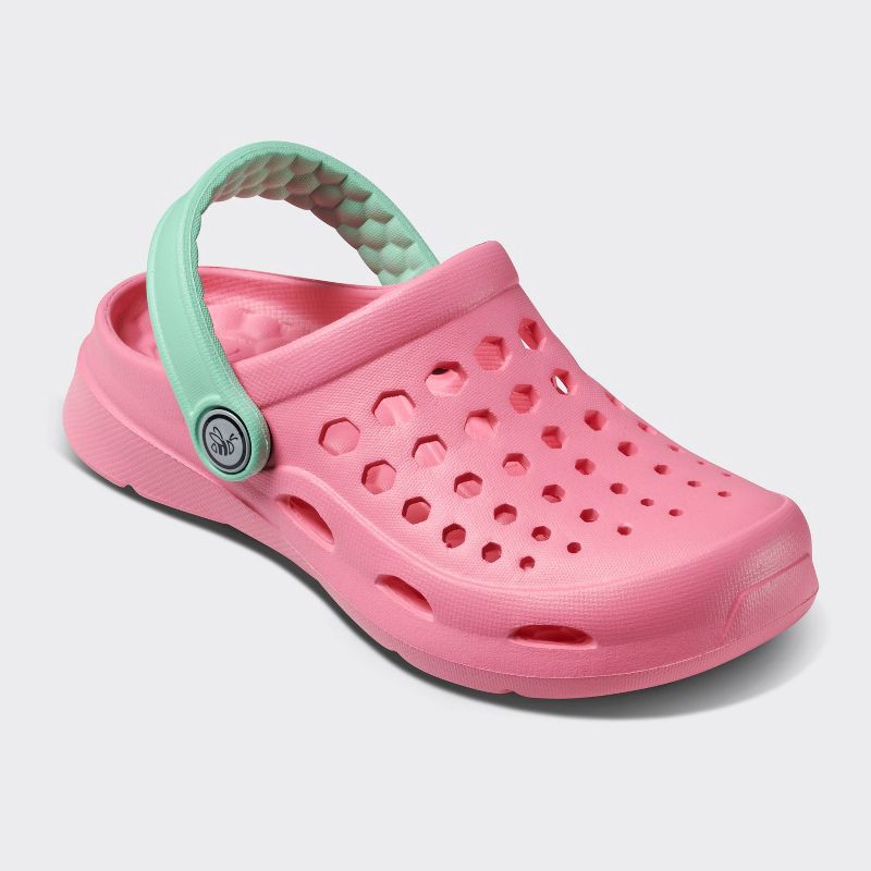 slide 1 of 6, Joybees Toddler Harper Slip-On Clogs - Pink 6-7T: Non-Marking Sole, Closed Round Toe, 1 ct