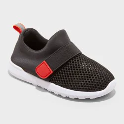 Toddler Austen Water Shoes - Cat & Jack™ Black 6T: Hook and Loop Closure, Non-Marking Outsole, Recycled Polyester