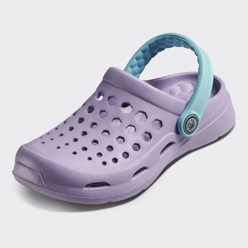 slide 5 of 6, Joybees Kids' Dylan Slip-On Clogs - Sky Blue/Lilac Purple 5: Non-Marking Sole, Closed Round Toe, Medium Width, 1 ct