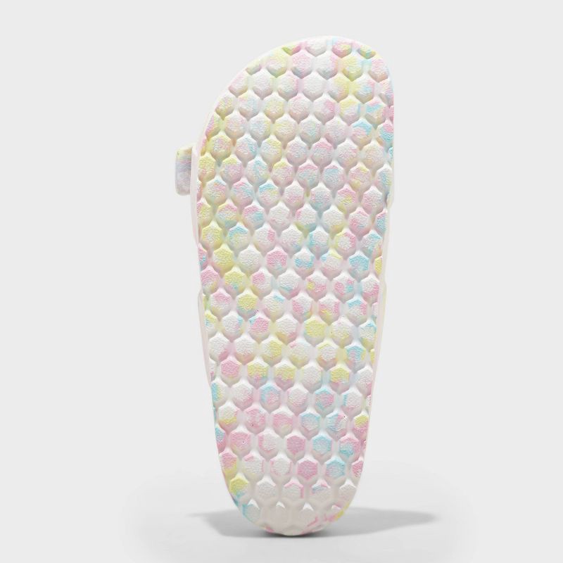 slide 4 of 4, Kids' Noa Blown EVA Footbed Sandals - Cat & Jack™ White 2: Contoured Footbed, Double Straps, 1 ct