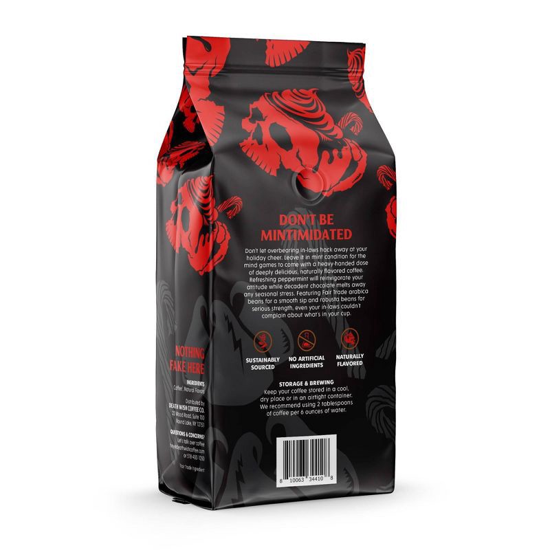 slide 2 of 4, Death Wish Coffee Co Death Wish Coffee Fair Trade Peppermint Mocha Medium Roast Ground Coffee - 9oz, 9 oz