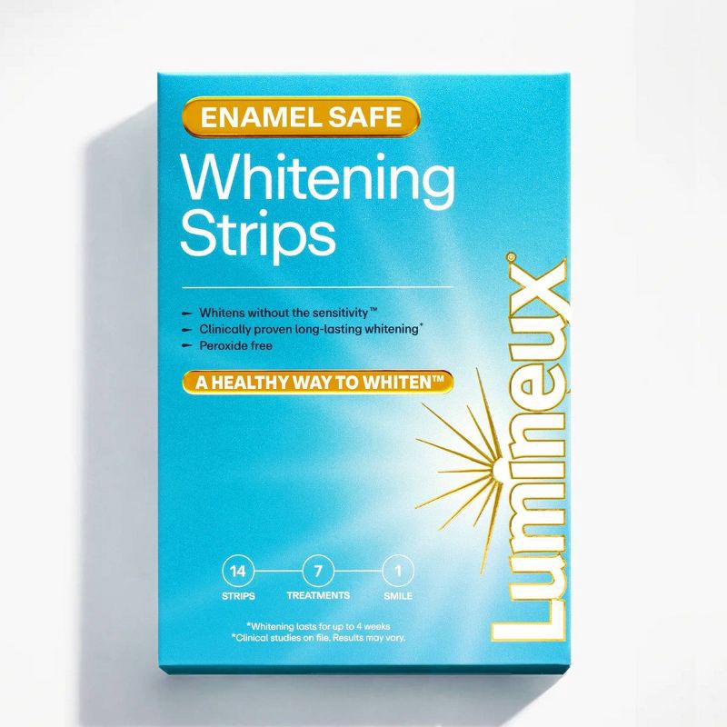 slide 1 of 8, Lumineux Tooth Whitening Strips - 7ct, 7 ct