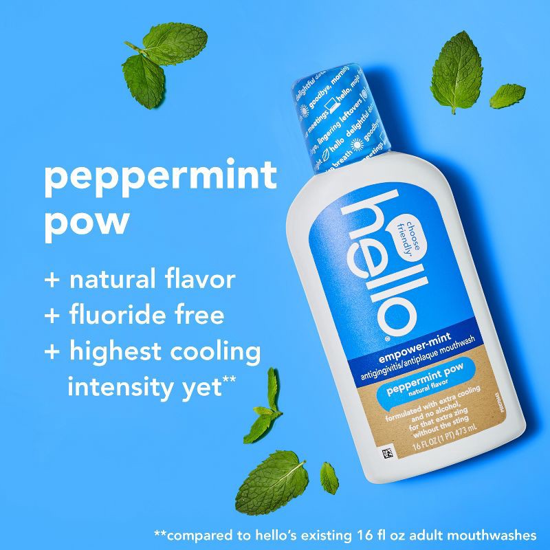 slide 5 of 12, hello Empower-Mint Fluoride Free and Alcohol Free Mouthwash - Peppermint - 16 fl oz, 16 fl oz