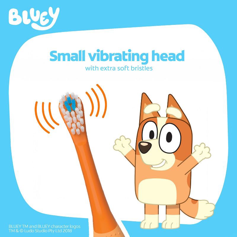 slide 3 of 13, Colgate Kids' Battery Toothbrush - Bluey Bingo - Extra Soft, 1 ct
