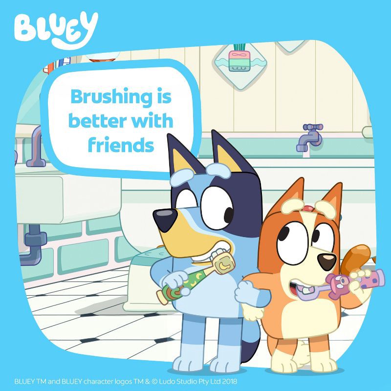 slide 4 of 13, Colgate Kids' Battery Toothbrush - Bluey Bingo - Extra Soft, 1 ct