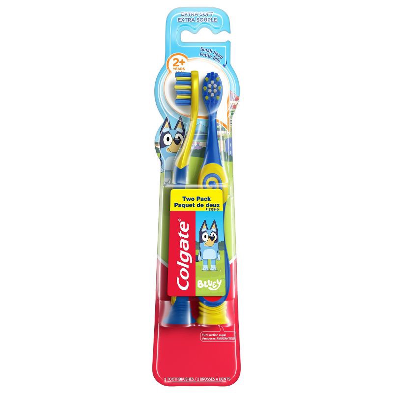 slide 1 of 9, Colgate Kids Bluey Manual Toothbrush Extra Soft - 2ct, 2 ct