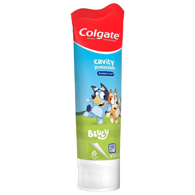 slide 12 of 14, Colgate Kids Bluey Cavity Protection Toothpaste with Fluoride - Mild Bubble Fruit Flavor - 4.6oz, 4.6 oz