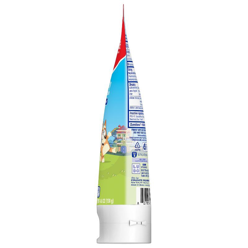 slide 14 of 14, Colgate Kids Bluey Cavity Protection Toothpaste with Fluoride - Mild Bubble Fruit Flavor - 4.6oz, 4.6 oz