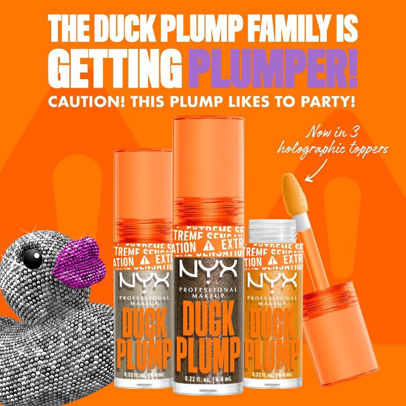 slide 4 of 8, NYX Professional Makeup Duck Plump High Pigment Plumping Lip Gloss - Flippin Slime - 0.23 fl oz, 0.23 fl oz