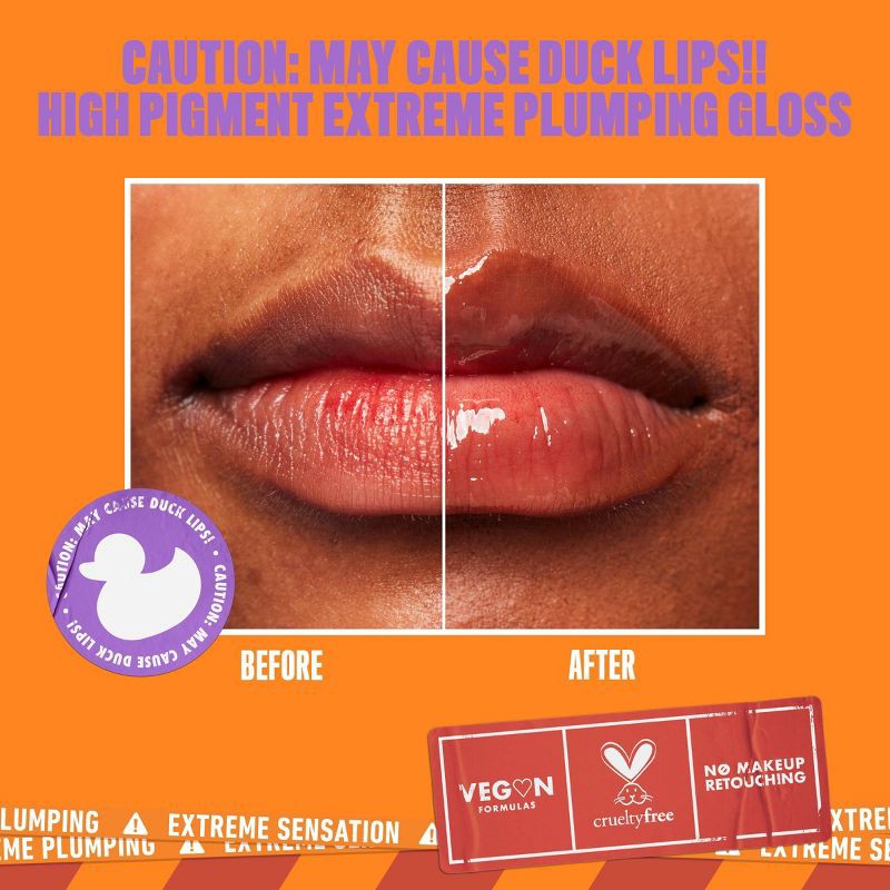 slide 6 of 8, NYX Professional Makeup Duck Plump High Pigment Plumping Lip Gloss - Flippin Slime - 0.23 fl oz, 0.23 fl oz