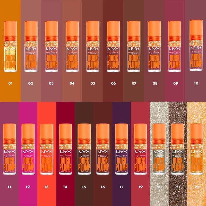 slide 8 of 8, NYX Professional Makeup Duck Plump High Pigment Plumping Lip Gloss - Flippin Slime - 0.23 fl oz, 0.23 fl oz