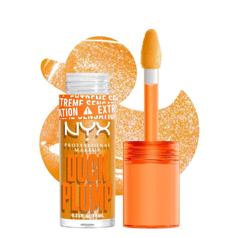 slide 1 of 8, NYX Professional Makeup Duck Plump High Pigment Plumping Lip Gloss - Flippin Slime - 0.23 fl oz, 0.23 fl oz