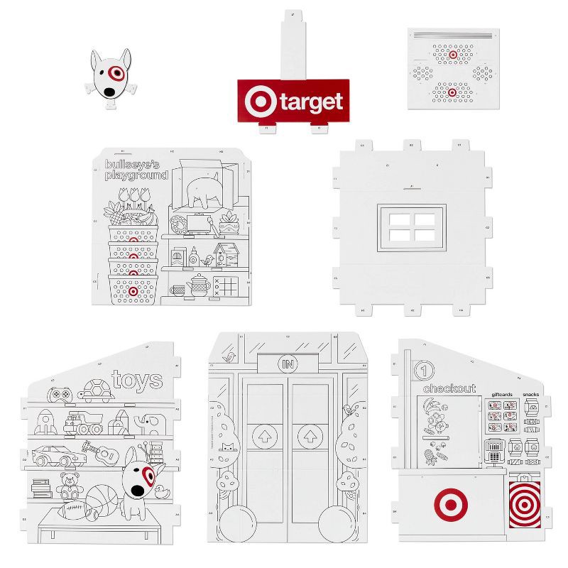 slide 3 of 4, Color-Your-Own Target Store Fort - Mondo Llama™, 1 ct