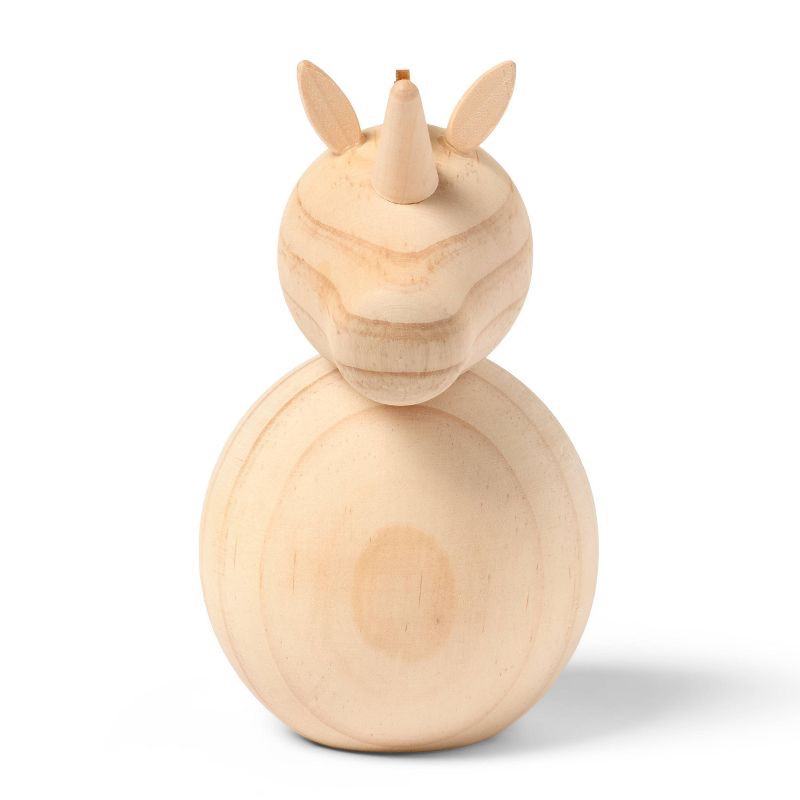 slide 1 of 3, Turned Wood Unicorn - Mondo Llama™, 1 ct