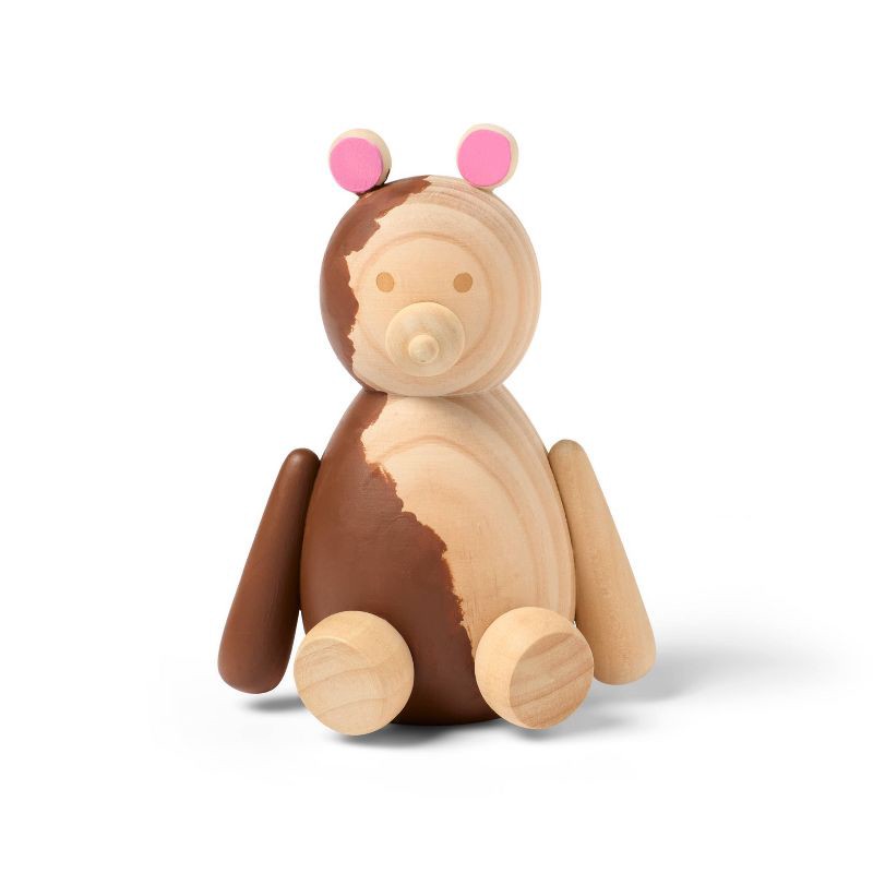 slide 2 of 3, Turned Wood Bear - Mondo Llama™, 1 ct