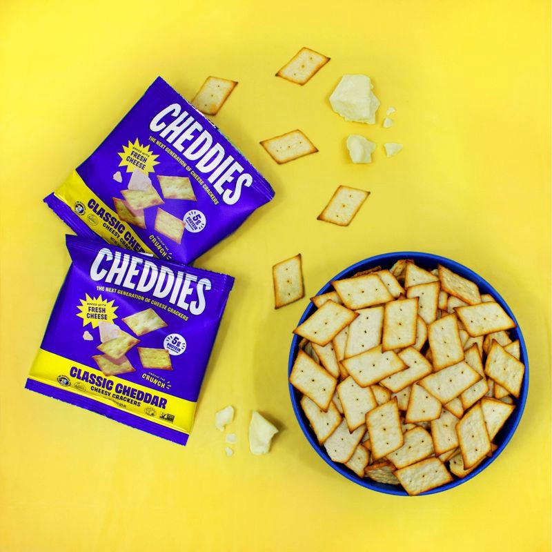 slide 3 of 4, Cheddies Classic Cheddar Cracker Multipack - 0.8oz/8ct, 0.8 oz, 8 ct