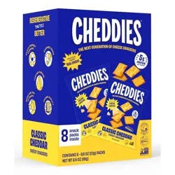 Cheddies Classic Cheddar Cracker Multipack - 0.8oz/8ct