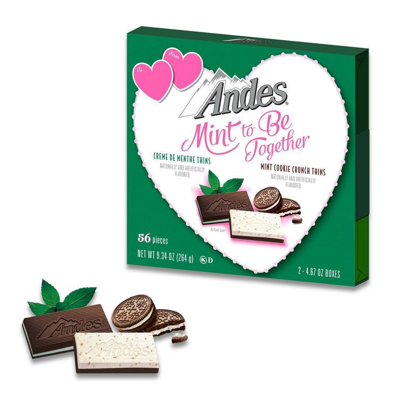 slide 2 of 4, Andes Valentine's Mint To Be Together Chocolates Candy - 9.34oz, 9.34 oz