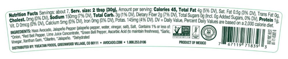 slide 3 of 3, Yucatan Guacamole Restaurant Style Medium, 8 oz