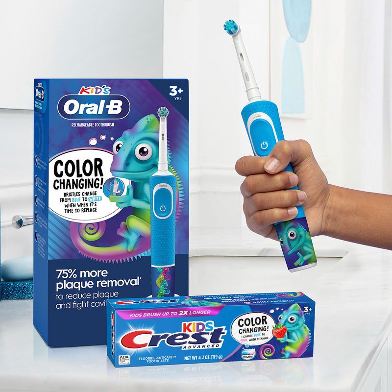 slide 13 of 16, Crest Kids' Advanced Color Changing Toothpaste - Strawberry - 4.2oz, 4.2 oz