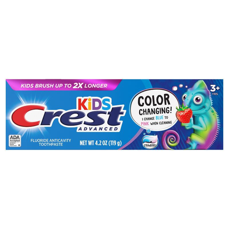 slide 16 of 16, Crest Kids' Advanced Color Changing Toothpaste - Strawberry - 4.2oz, 4.2 oz