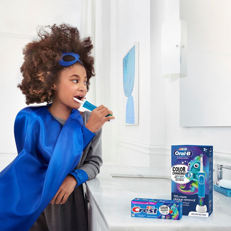 slide 8 of 16, Crest Kids' Advanced Color Changing Toothpaste - Strawberry - 4.2oz, 4.2 oz