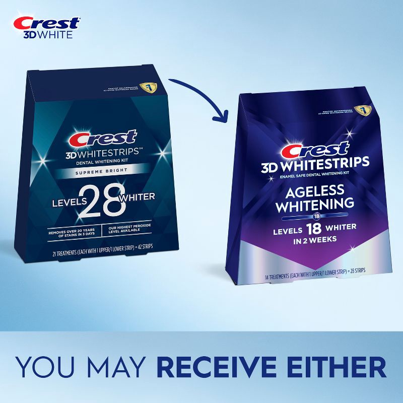 slide 2 of 11, Crest 3D Whitestrips Ageless Whitening Whitening Kit - 14ct, 14 ct