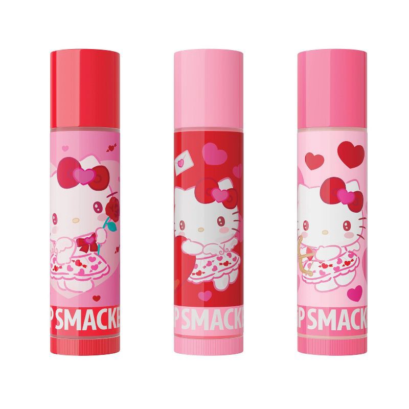 slide 2 of 4, Lip Smacker Heart Tin Lip Balm Trio - Hello Kitty - 0.52oz/2pc, 0.52 oz, 2 ct