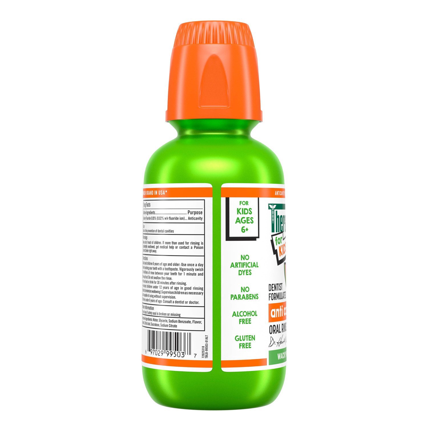 slide 10 of 13, TheraBreath Kids Mouthwash with Fluoride, Wacky Watermelon, Anticavity, 10 Fl Oz, 10 fl oz