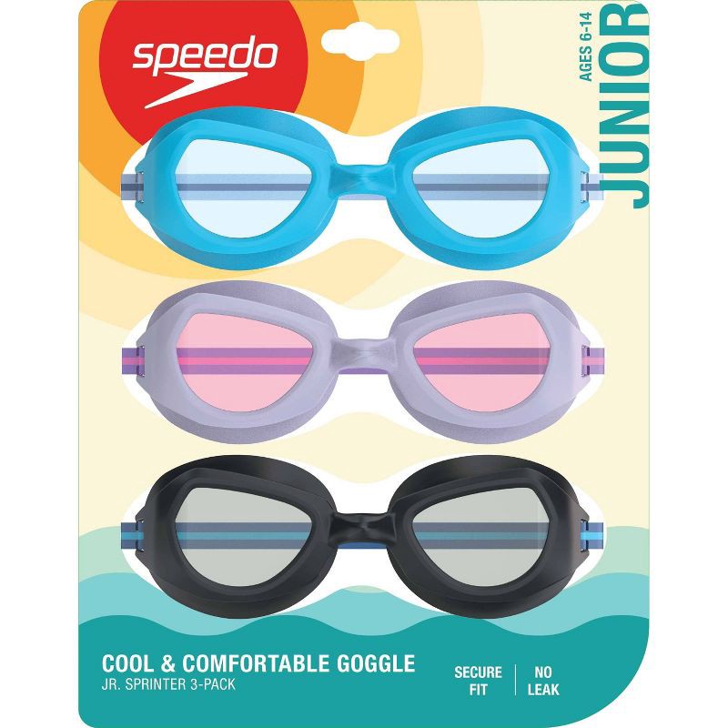 slide 3 of 3, Speedo Endcap Junior - 3pk, 3 ct