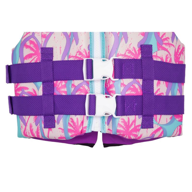 slide 3 of 3, Speedo Youth Life Jacket Vest - Purple/Pink: Polyethylene, Polyester, 55-88 lbs, 55 ct; 88 lb