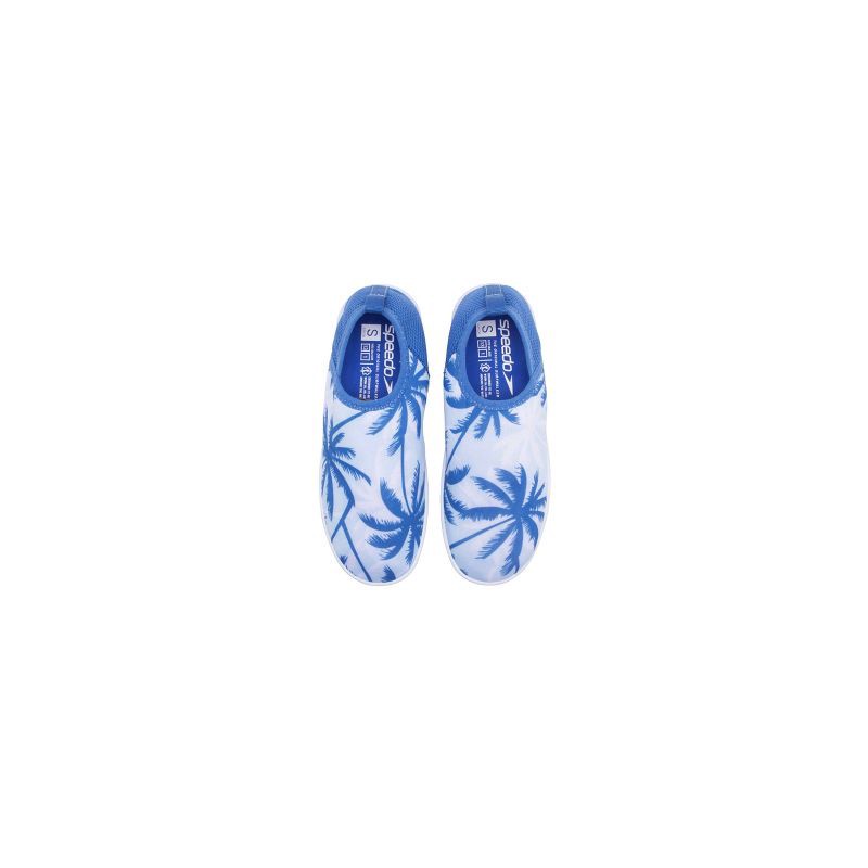 slide 3 of 5, Speedo Junior Boys' Bootie Water Shoe - Blue/Light Blue L: Slip-On, TPR Flexible Outsole, 1 ct