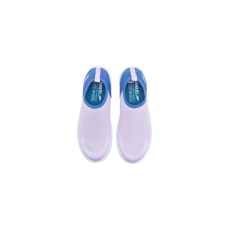 slide 3 of 5, Speedo Women's Bootie Water Shoe - Lilac/Blue M: Slip-On Swim Shoes, Medium Width, 1 ct