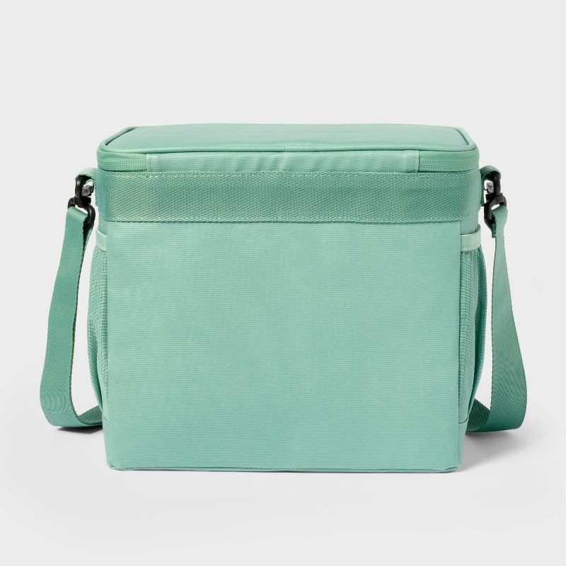 slide 3 of 3, 11qt Soft Sided Cooler Sage Green - Embark™: Beverage Capacity 12 Cans, Outside Storage Pocket, 11 qt