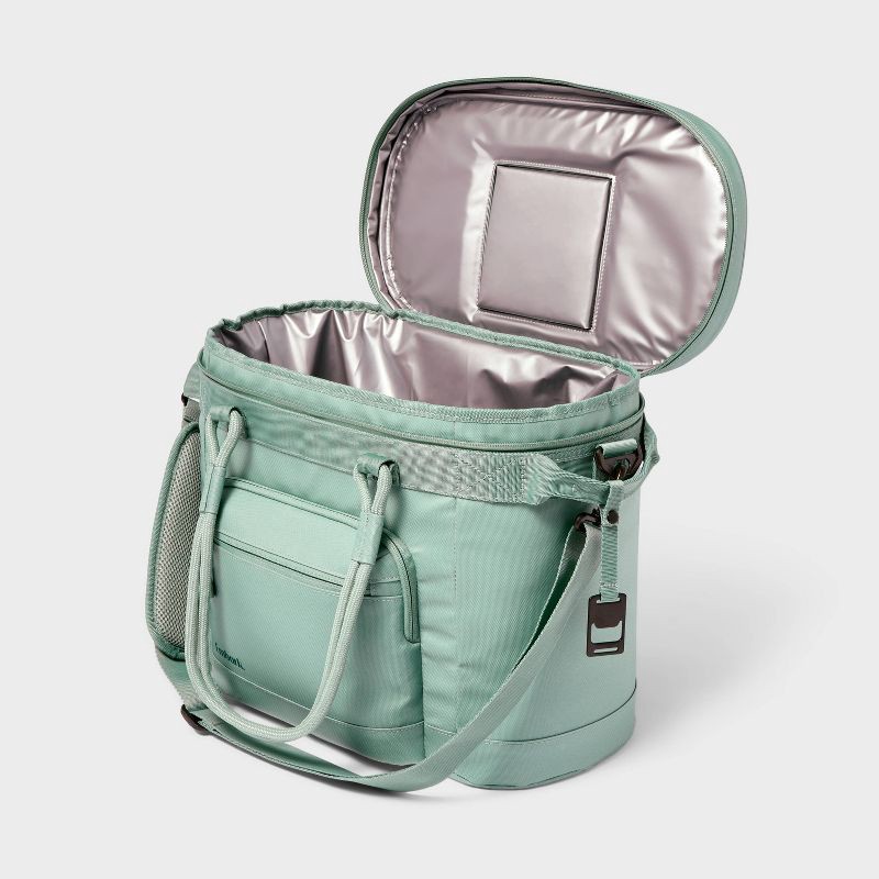 slide 3 of 4, 23qt Soft Sided Cooler Sage Green - Embark™: Adjustable Straps, Bottle Opener, 23 qt