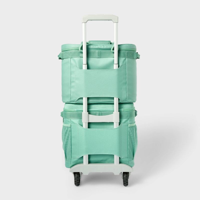 slide 4 of 4, 23qt Soft Sided Cooler Sage Green - Embark™: Adjustable Straps, Bottle Opener, 23 qt