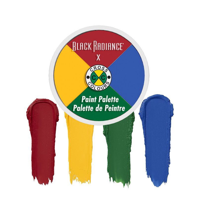 slide 2 of 8, Black Radiance Cross Colors Paint Palette - 0.52oz, 0.52 oz