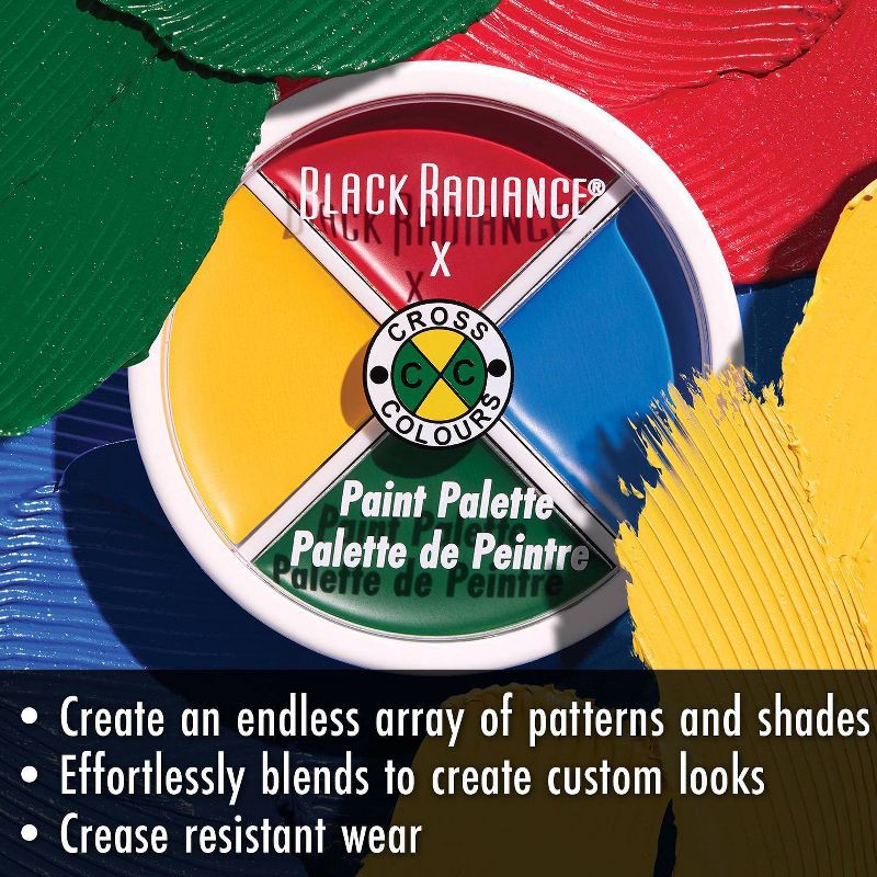 slide 7 of 8, Black Radiance Cross Colors Paint Palette - 0.52oz, 0.52 oz