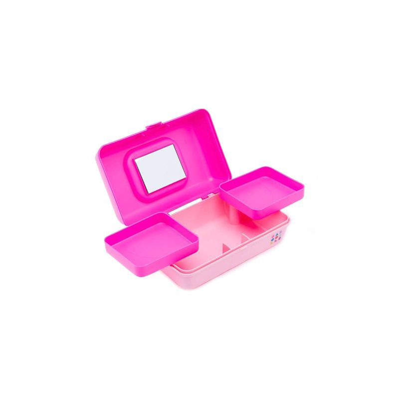 slide 3 of 3, Caboodles Pretty In Petite Makeup Organizer - Hot Pink On Rose, 1 ct