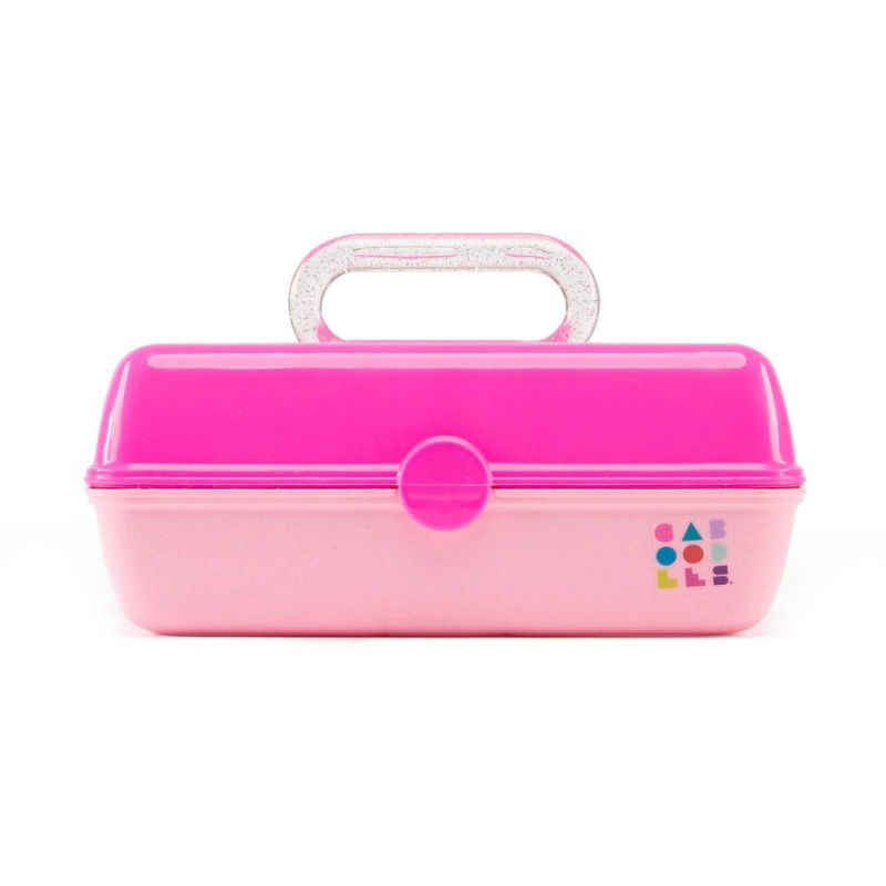 slide 1 of 3, Caboodles Pretty In Petite Makeup Organizer - Hot Pink On Rose, 1 ct