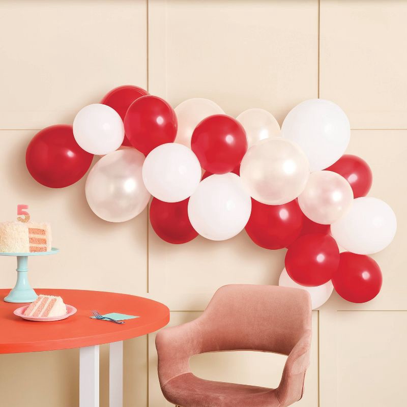 slide 2 of 4, Target Red and White Balloon Arch Garland - Spritz™, 1 ct
