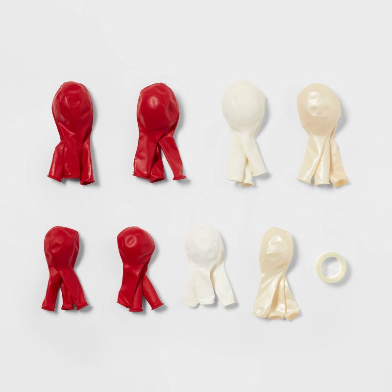 slide 3 of 4, Target Red and White Balloon Arch Garland - Spritz™, 1 ct