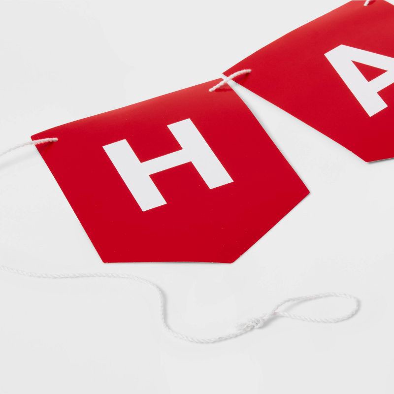 slide 3 of 4, Red "Happy Birthday" Banner - Spritz™, 1 ct