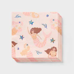 Pink Mermaid Lunch Napkin 30ct - Spritz™