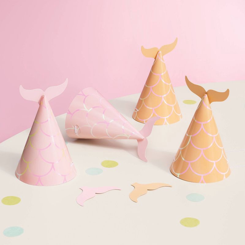 slide 2 of 3, Mermaid Party Hats 10ct - Spritz™, 10 ct