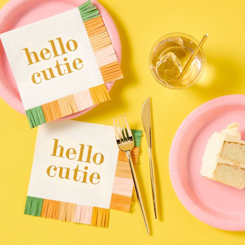 slide 2 of 3, Orange Baby Shower Lunch Napkin 30ct - Spritz™, 30 ct