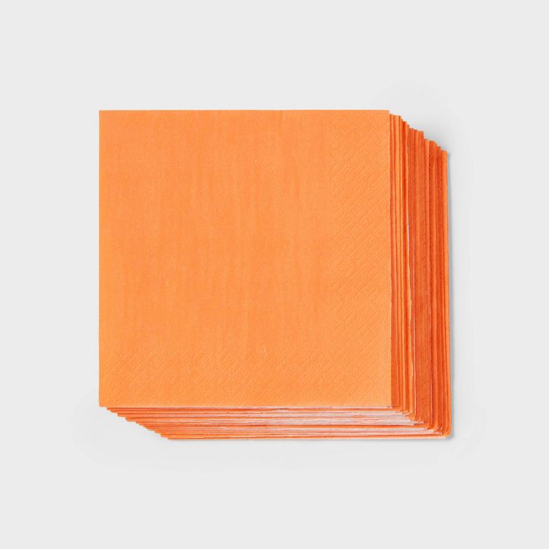 slide 1 of 3, Orange Beverage Napkin 30ct - Spritz™, 30 ct